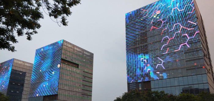 Led media shop screen