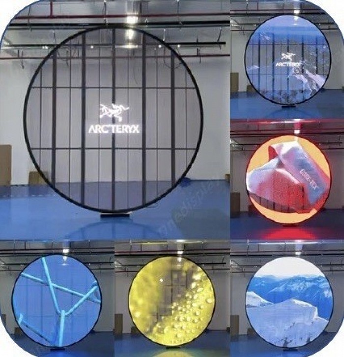 round led display